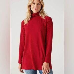 J. Jill luxe shirttail turtleneck tunic